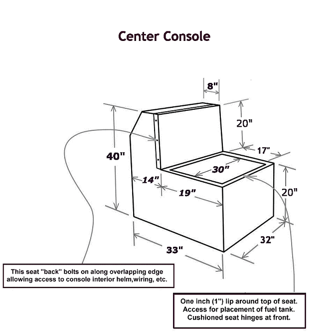 inboard center console boat plans