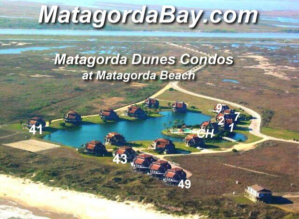 Matagorda Condo rentals, Matagorda Dunes Condos, Bahia de Matagorda, Beach Vacation Rentals, Motels, Hotels and Beach Front Properties 